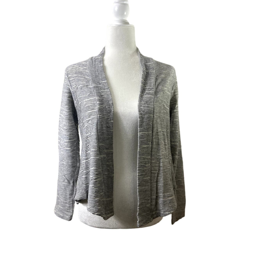 Sweet Gray Open Cardigan Sweater Feminine Cottage Core Medium